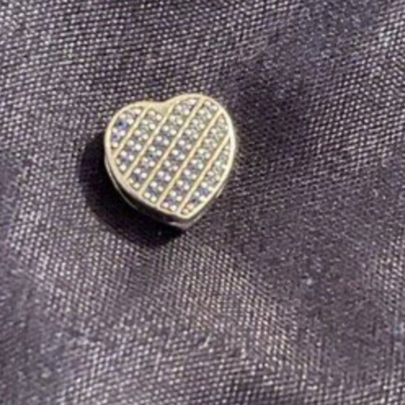 Pandora Blue Pav?? Heart Clip Charm - Picture 4 of 5